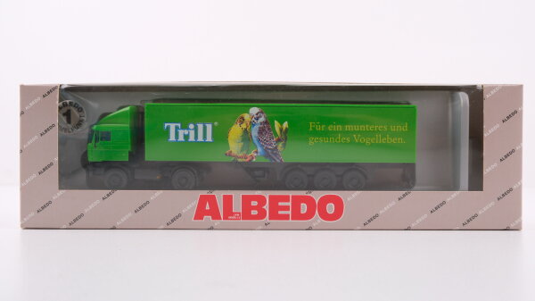 Albedo-Forkel H0 300163 DAF Sattelzug "Trill Vogelfutter" grün