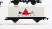 Roco H0 Konvolut Viehtransportwagen Hochbordwagen bContainertragewagen "Bahntrans/Apollinaris" Kesselwagen "Agip" DB