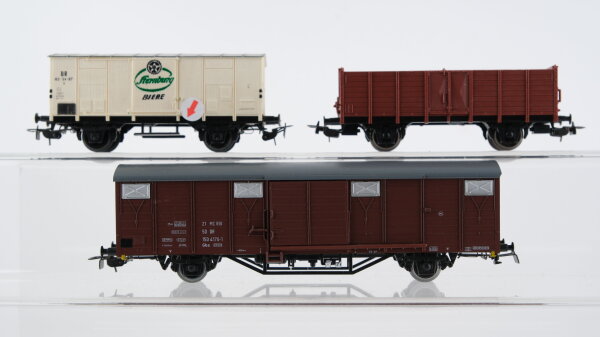 Piko H0 Konvolut Gedeckter Güterwagen Bierwagen "Sternburg Biere" (leichte Abbrüche) Hochbordwagen DR