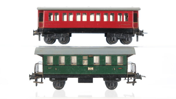 Trix H0 Konvolut Schlafwagen rot Personenwagen grün Länderbahn