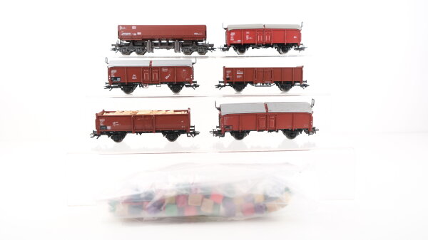 Märklin H0 Konvolut Hochbordwagen KLappdeckelwagen Selbstentladewagen DB