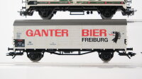 Märklin H0 Konvolut Bierwagen "Ganter Spatenbräu Carlsberg" Gedeckter Güterwagen "Ford" DB/DSB