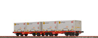 Brawa H0 51137 Drehgestellflachwagen Sggmmrrs...