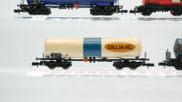 Arnold N Konvolut Kesselwagen "Gallia-AG Kölner Zucker Esso Wacker" DB (ein Puffer fehlt)