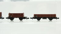 Minitrix N Konvolut Gedeckte Güterwagen Hochbordwagen Niederbordwagen mit Fässer DB/DR