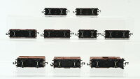 Minitrix N Konvolut Gedeckte Güterwagen Hochbordwagen Niederbordwagen mit Fässer DB/DR