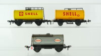 Fleischmann H0 Konvolut Kesselwagen "Shell...
