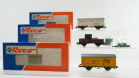 Roco H0 Konvolut Güterwagen Rungenwagen mit...
