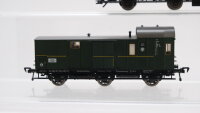 Fleischmann H0 Konvolut Personenwagen Abteilwagen 3-achsig 2.Kl., Postwagen 2-achsig mit Bremserhaus, Gepäckwagen 3-achsig mit Schiebetüren DB, K.P.E.V., DRG