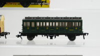 Fleischmann H0 Konvolut Personenwagen 3 x Donnerbüchse ohne Fenster, Stadtbahnwagen, Abteilwagen 3.Kl. DB, u.a.