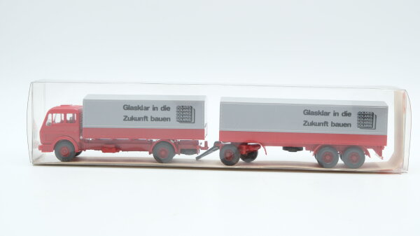 Wiking 1:87 24455 GK: 455/9a CS nicht erfasst MB 1632 Fernlastzug 2/3