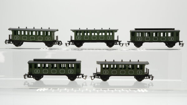BTTB TT Konvolut Personenwagen Donnerbüchsen ohne Fenster, Abteilwagen ohne Fenster