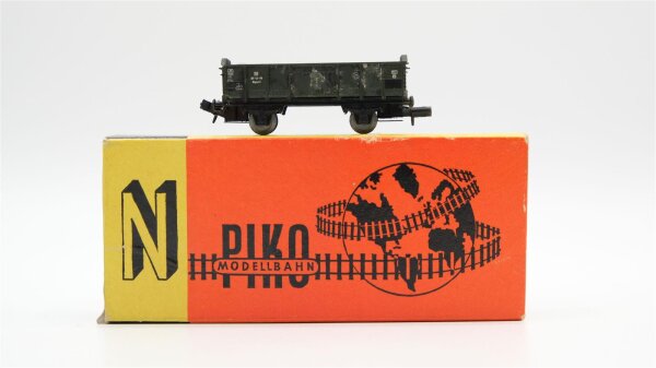 Piko N offener Güterwagen - Hochbordwagen Grün 4125 DR