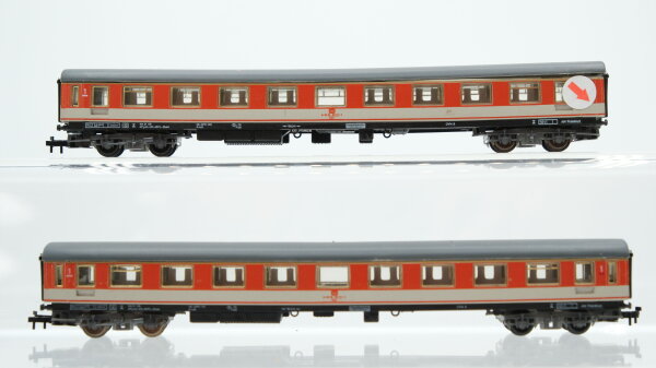 Arnold N Konvolut Abteilwagen 1.Kl. orange-grau DB (eine Kupplung fehlt)