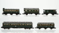 Fleischmann N Konvolut Abteilwagen 3.Kl. Abteilwagen mit...