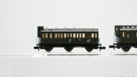 Fleischmann N Konvolut Abteilwagen 3.Kl. Abteilwagen mit Bremserhaus 3.Kl. 3-achsig Abteilwagen 3.Kl. 3-achsig Postwagen Packwagen DR/u.a.