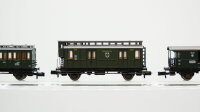 Fleischmann N Konvolut Abteilwagen 3.Kl. Abteilwagen mit Bremserhaus 3.Kl. 3-achsig Abteilwagen 3.Kl. 3-achsig Postwagen Packwagen DR/u.a.