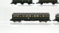 Fleischmann N Konvolut Abteilwagen 3.Kl. Abteilwagen mit Bremserhaus 3.Kl. 3-achsig Abteilwagen 3.Kl. 3-achsig Postwagen Packwagen DR/u.a.