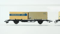 Zeuke TT Konvolut Güterwagen 2 x Containerwagen mit...