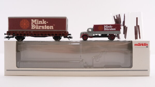 Märklin H0 48112 Museumswagen 2012 + Magirus LKW "Mink-Bürsten" DB