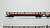 Minitrix N Konvolut "TEE" Personenwagen 1.Kl. Speisewagen "DSG" DB (zwei Puffer fehlen)