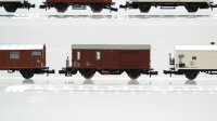 Minitrix N Konvolut Kühlwagen "Lütgenau EKU" Gedeckte Güterwagen Viehverschlagwagen DB