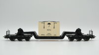 Märklin H0 4618 Tiefladewagen mit Übersee-Kiste  SST 53  St 52 der DB