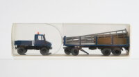 Wiking H0 27392 Unimog U 1700 mit Rungenanhänger