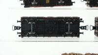 Trix/Electrotren/Lima H0 Konvolut Hochbordwagen Gedeckter Güterwagen mit Bremserhaus Niederbordwagen beladen DB/RN/FS