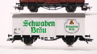 Liliput H0 Konvolut Gedeckte Güterwagen "Schwaben Bräu Feldschlösschen" Hochbordwagen DB/SBB-CFF