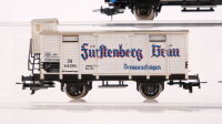 Unbekannt H0 Konvolut Kühlwagen "Transfesa bSpatenbräu" Gedeckter Güterwagen mit Bremserhaus "Fürstenberg Bräu" DB/RENFE