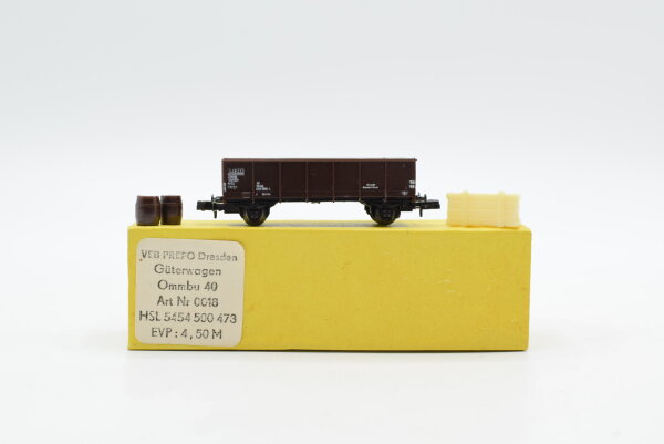 VEB N 0018 Güterwagen (mit Ladung)