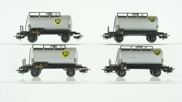 Märklin H0 Konvolut Kesselwagen "BP" DB (ein Puffer fehlt)