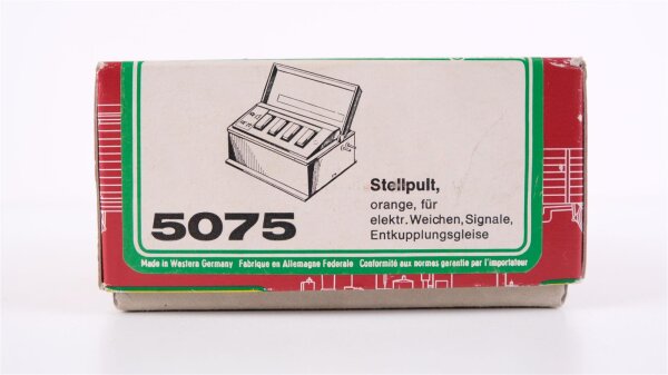 LGB 5075 Stellpult orange mit Gebrauchsspuren (in OVP)
