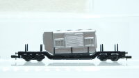 Arnold N Konvolut Güterwagen Tiefladewagen mit Trafo BBC, Tiefladewagen mit Ladung Eigenbau DB