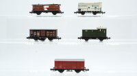 Minitrix N Konvolut Güterwagen Autotransportwagen,...