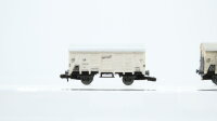 Unbekannt N Konvolut Güterwagen Kühlwagen weiss 1 x gesupert DB (1 Kupplung fehlt)