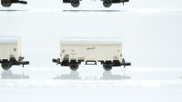 Unbekannt N Konvolut Güterwagen Kühlwagen weiss 1 x gesupert DB (1 Kupplung fehlt)
