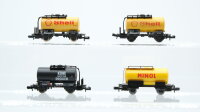 Unbekannt N Konvolut Güterwagen 4 x Kesselwagen...