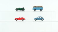 Schuco/unbekannt 1:72 Konvolut Fahrzeuge VW Käfer,...