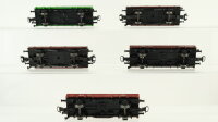 Märklin H0 Konvolut Niederbordwagen braun Niederbordwagen grün "1.FC. Märklin" DB