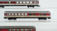 Märklin H0 Konvolut Personenwagen1.Kl. rot-weiss Speisewagen rot-weiss DB (teilw. beleuchtet, ungetestet)