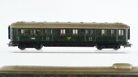 Märklin H0 Konvolut Personenwagen "351" Packwagen "346/4" Postwagen "346/5" Länderbahn