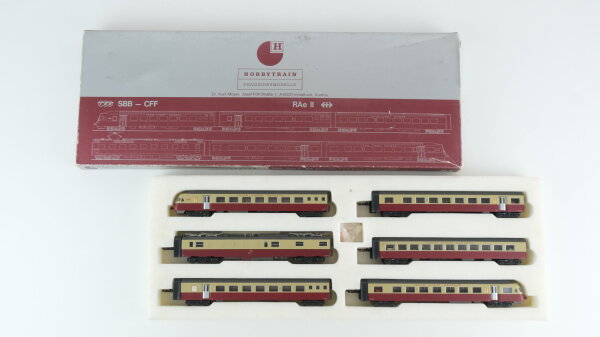 Hobbytrain N 1400 Triebwagenzug TEE Rae II 1C51 SBB 6 tlg.