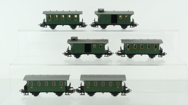 Märklin H0 Konvolut Personenwagen Packwagen 2-chsig grün Länderbahn