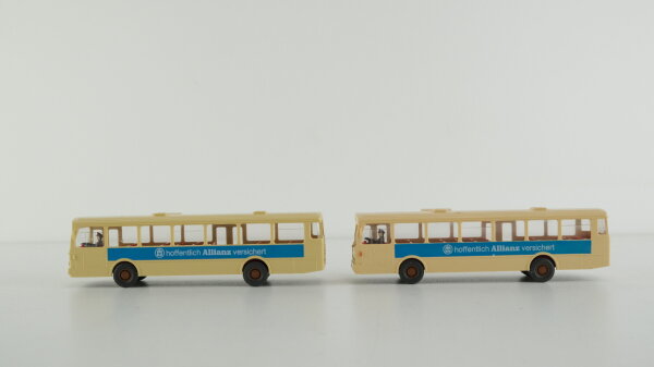 Wiking H0 Konvolut Mecedes O 305 Stadtbus "Allianz" 1 x Linie 4, 1 x Linie 6