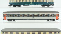Märklin H0 Konvolut Abteilwagen 1.Kl. 2.Kl. beige-oceanblau Abteilwagen 1.Kl. grau-weiss DB/SNCF