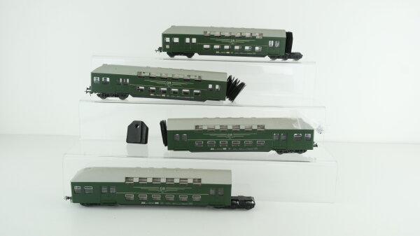 Unbekannt H0 Konvolut Doppelstockwagen 2-teilig DR