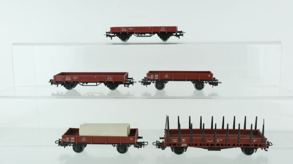Märklin H0 Konvolut Niederbordwagen Rungenwagen DB