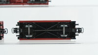 Märklin H0 Konvolut Trapezdachschiebewagen Hochbordwagen Hochbordwagen mit Bremserhaus DB/DR/NS